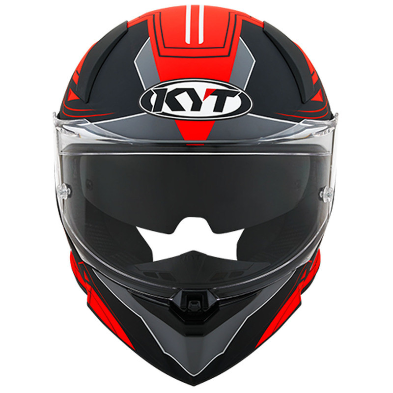 KYT R2R LED Matte Black Red Helmet