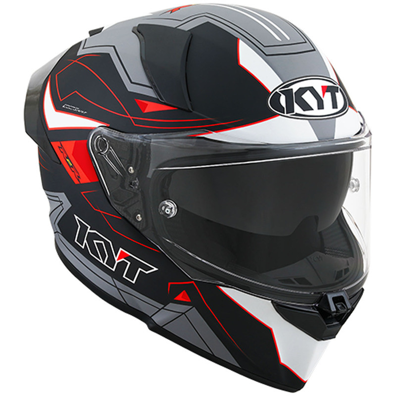 KYT R2R LED Matte Black Grey Helmet