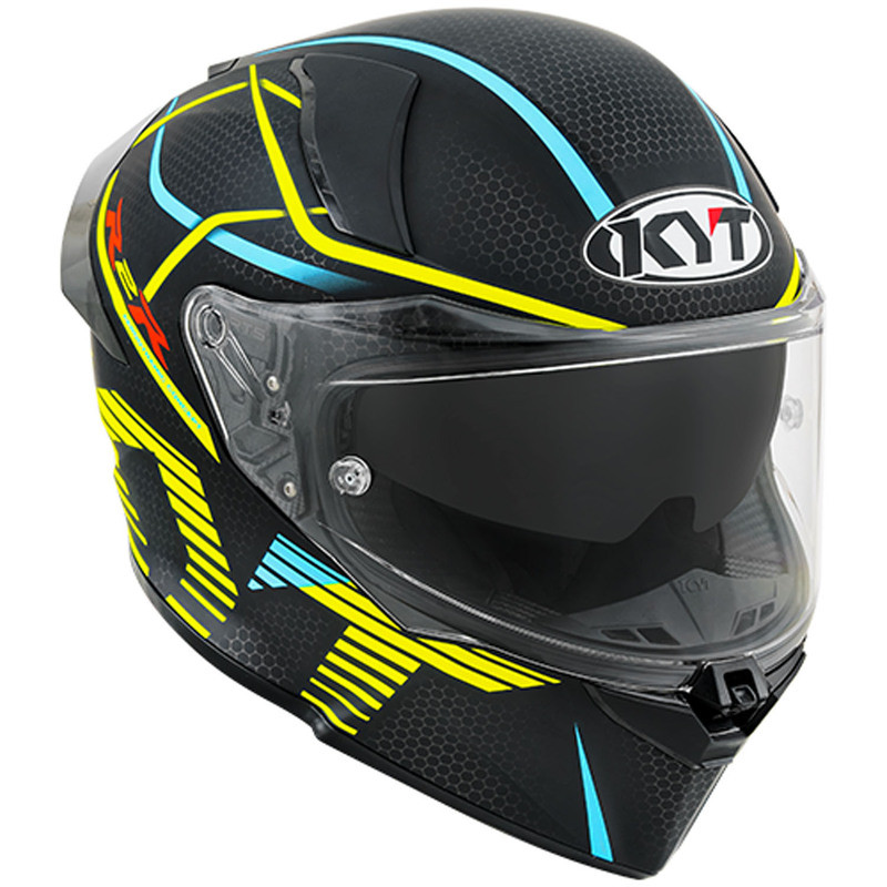 KYT R2R Concept Matte Black Yellow Helmet