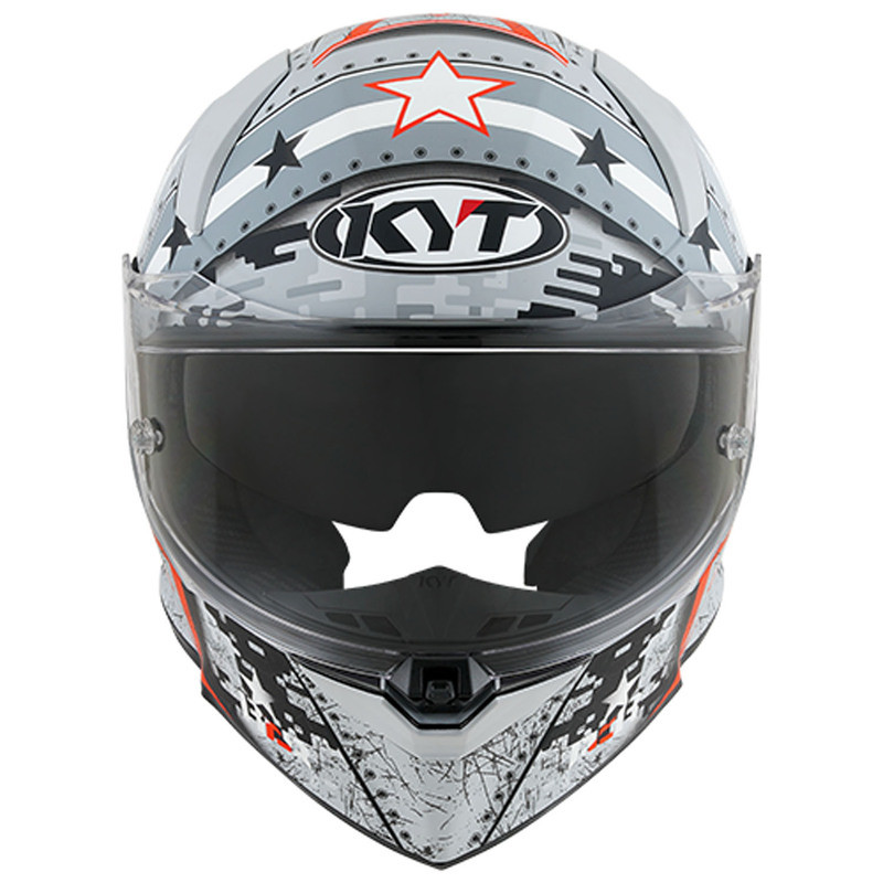 KYT R2R Assault Matte Silver Helmet - Speed Addicts