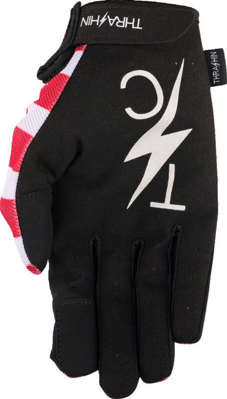 Thrashin Supply Stars & Bolts Stealth Red Blue Gloves