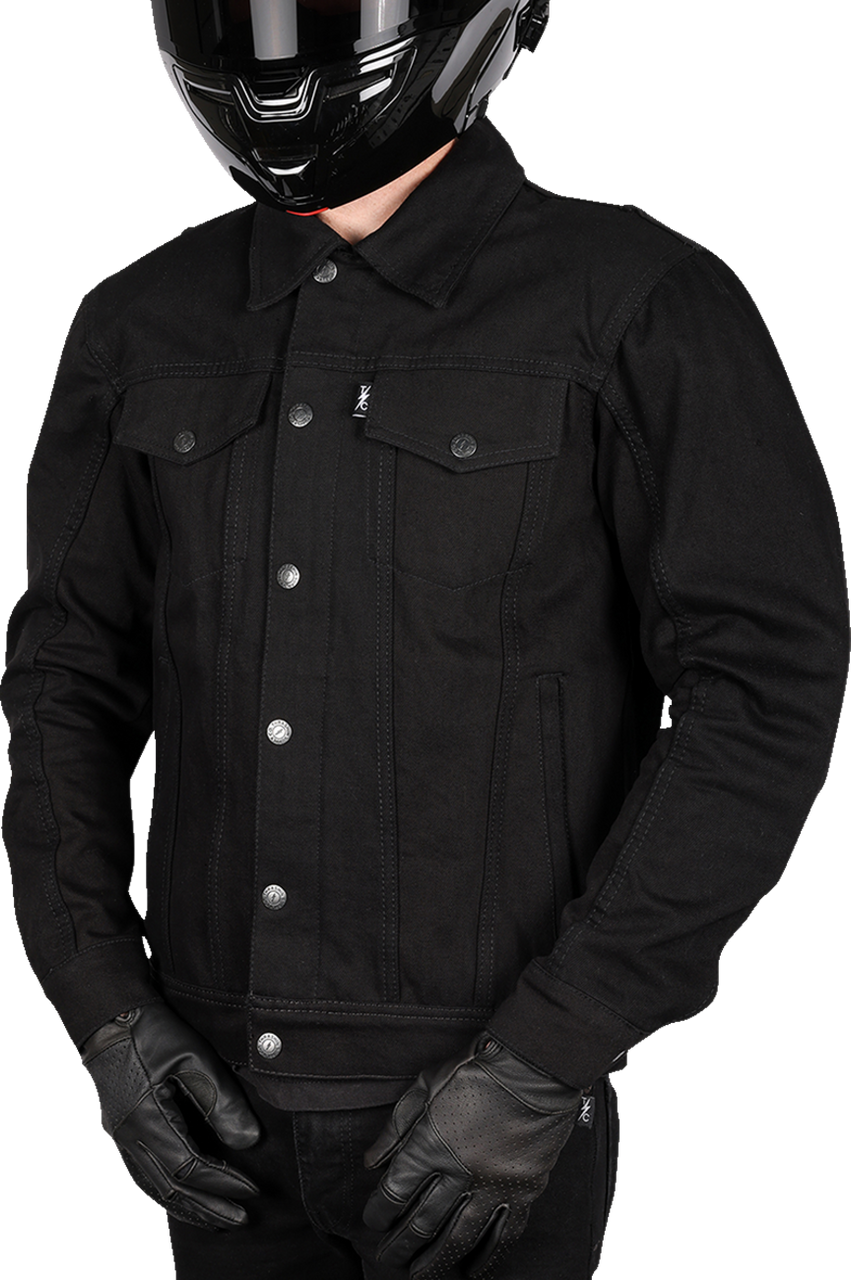 Thrashin Supply Highway V2 Denim Riding Black Jacket