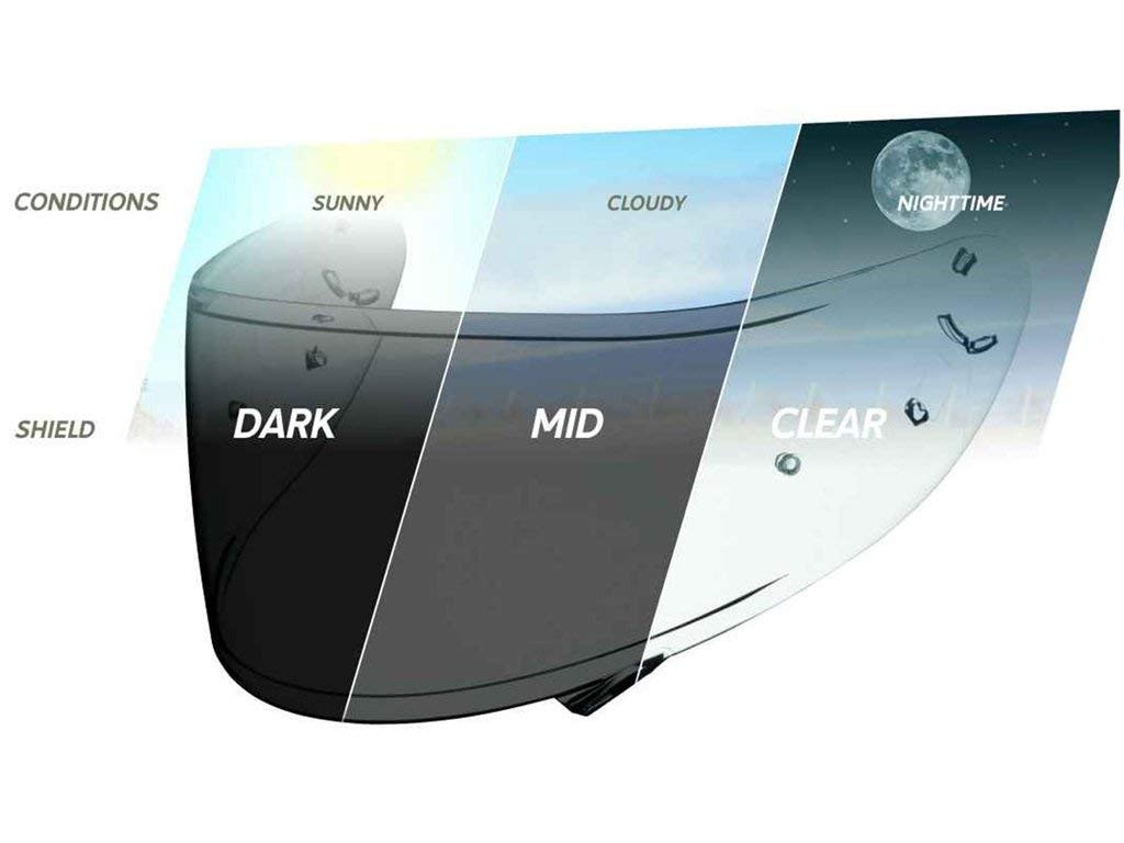 Shoei CWR-1 Photochromic Shield for X-14, RF-1200, RF-SR - Speed