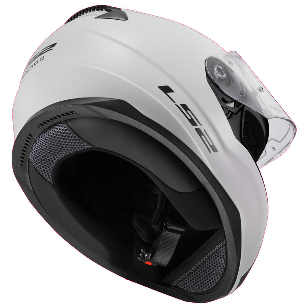 LS2 Rapid II Solid Gloss White Helmet