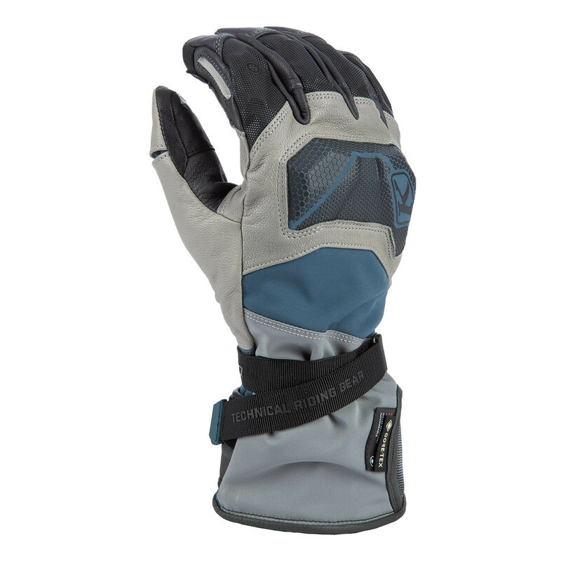 Klim Badlands GTX CE Certified Monument Gray Petrol Long Glove