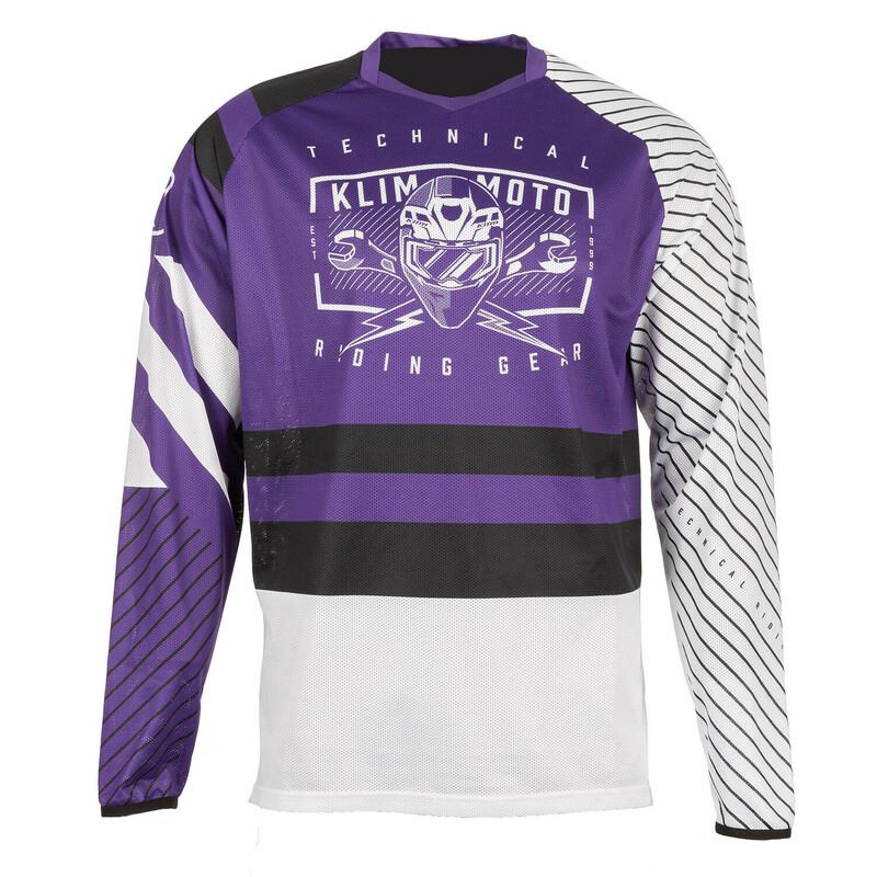 Klim Petrol Octane Heliotrope White Jersey