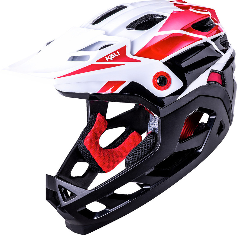 Kali Child Maya Race Gloss White Red Black Helmet