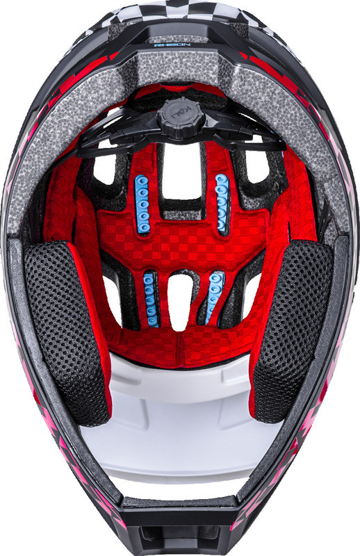 Kali DH Invader LTD Glitch Matte Black White Red Helmet