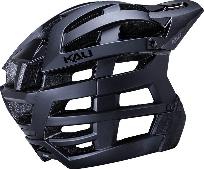 Kali Open Face Invader Black Helmet