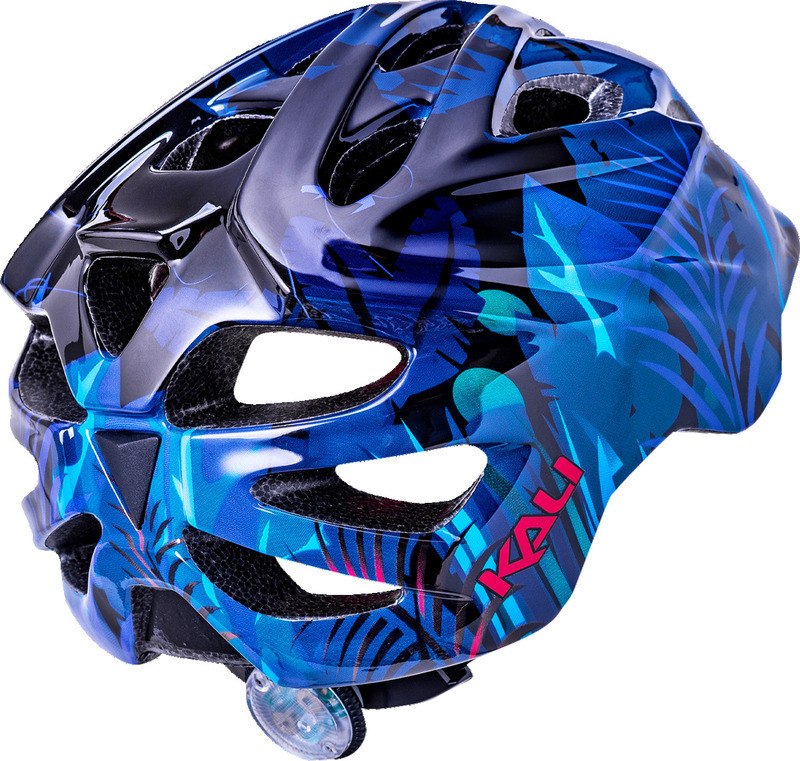 Kali Child Chakra Lighted Jungle Gloss Blue Helmet