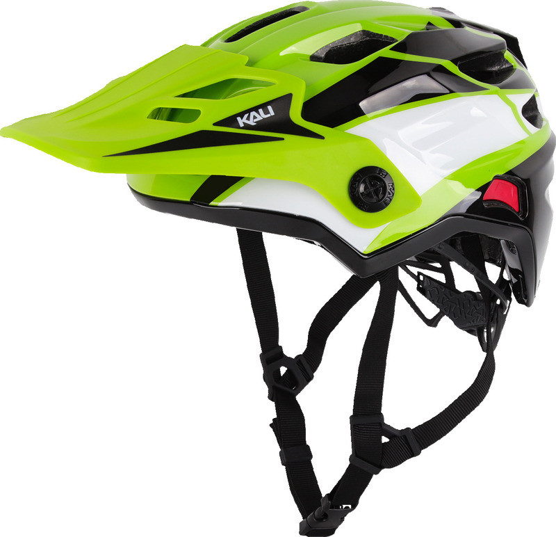 Kali Child Maya Race Gloss Lime White Black  Helmet