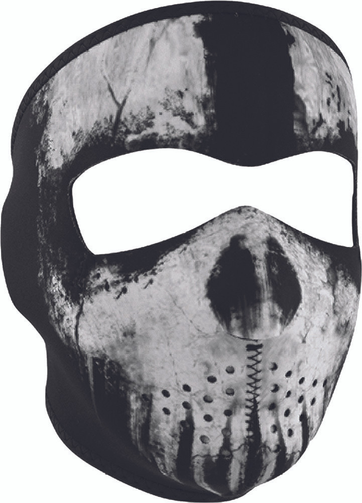 Zanheadgear Neoprene Full Mask Skull Ghost - WNFM409
