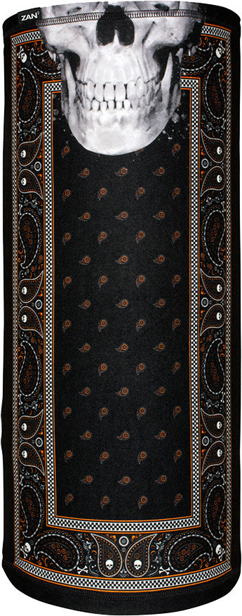 Zanheadgear Sportflex Motley Tube Black/Orange Classic Bandana - TL197