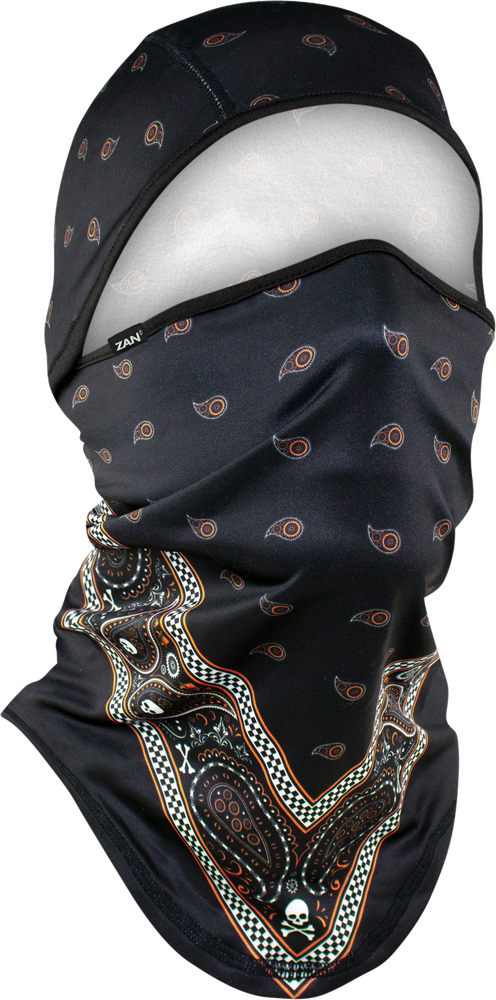 Zanheadgear Sportflex Convertible Balaclava Blk/Org Bandana - WB4L197