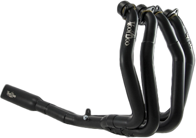 Voodoo Industries Shorty Full Exhaust System 4 Into 1 Black Busa - VEFSBUSAM2B