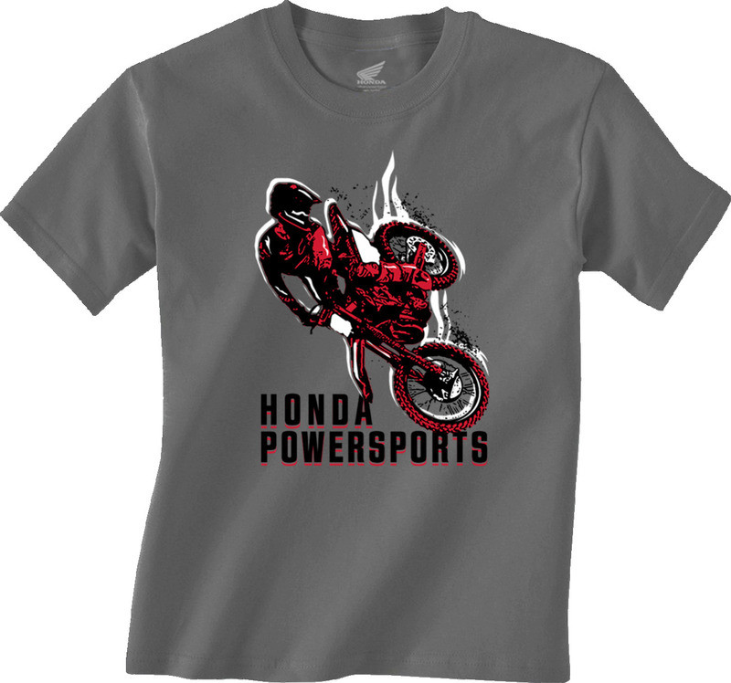 Honda Apparel Youth Rider Charcoal T-Shirt