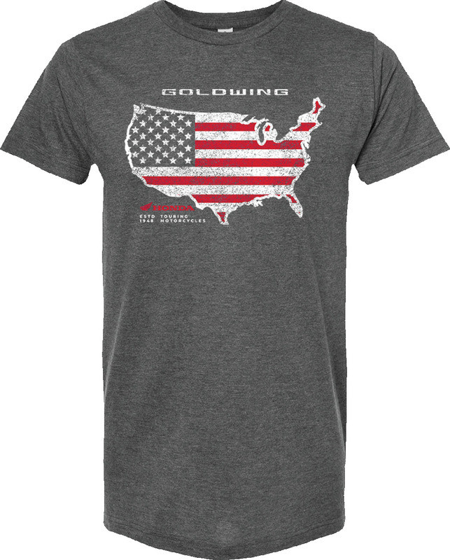 Honda Apparel America Outline Heather Charcoal T-Shirt