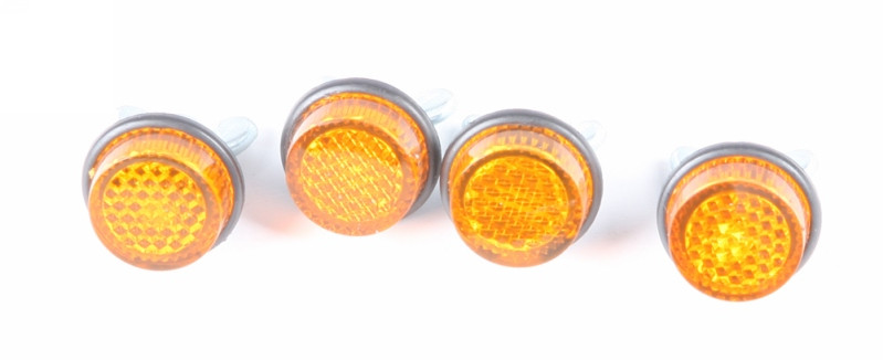 Chris Products Mini-Reflectors Amber 4/Pk - CH4A