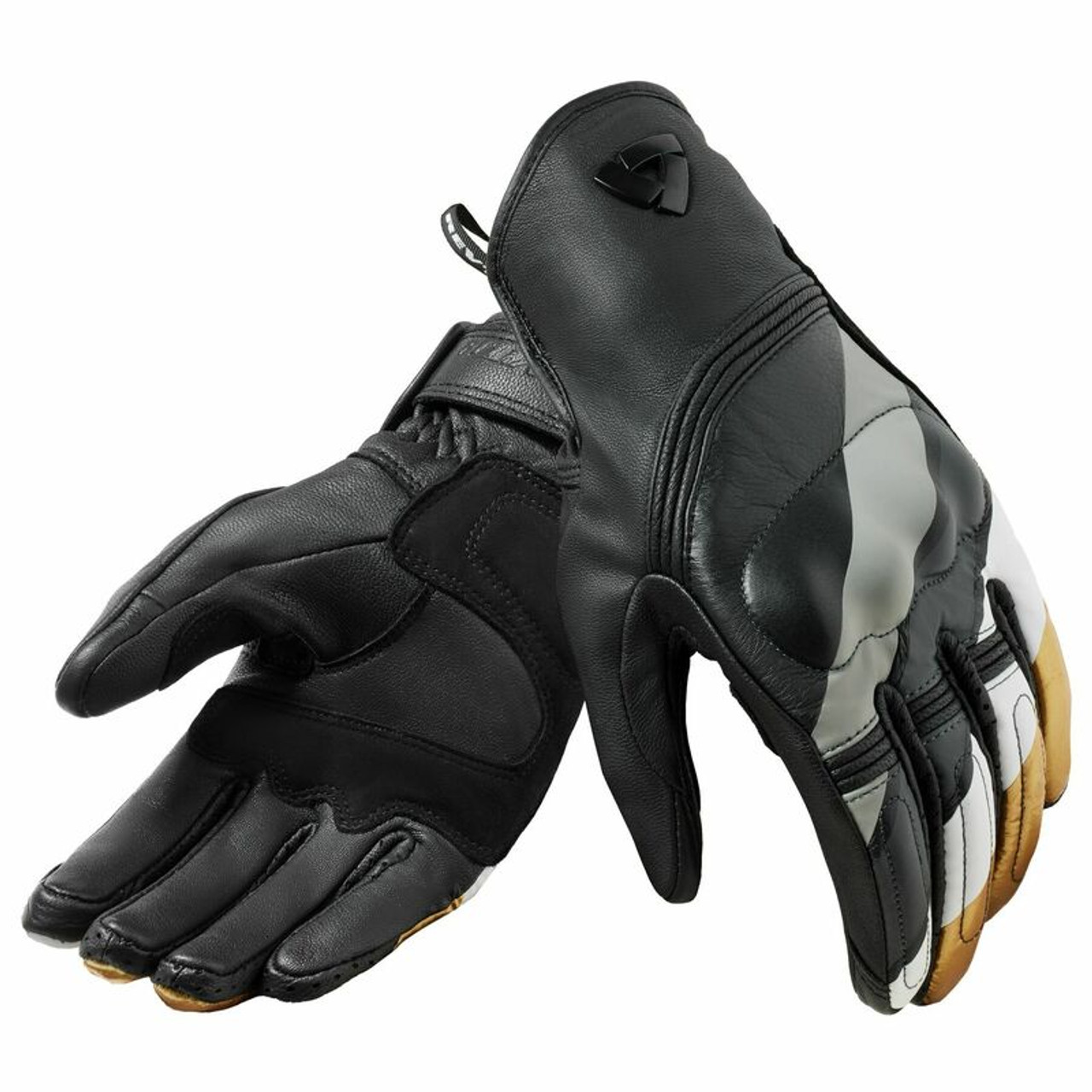 REV'IT! Redhill Ladies Black Ocher Yellow Gloves