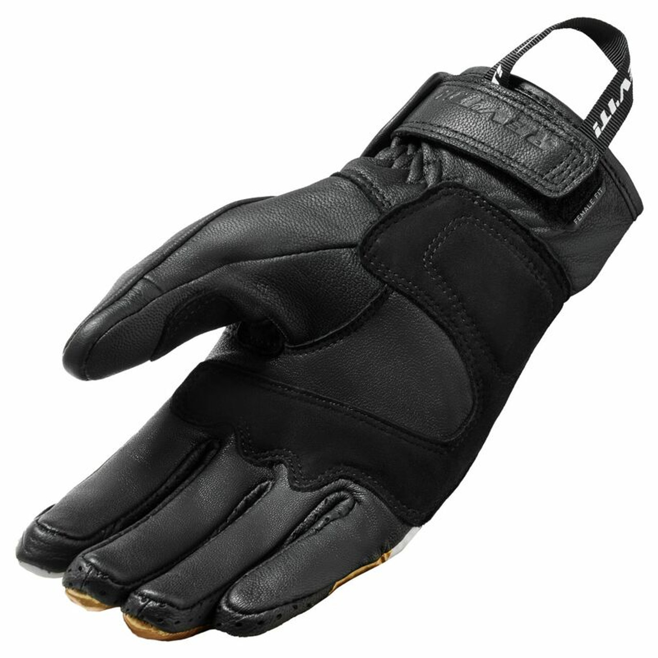 REV'IT! Redhill Ladies Black Ocher Yellow Gloves
