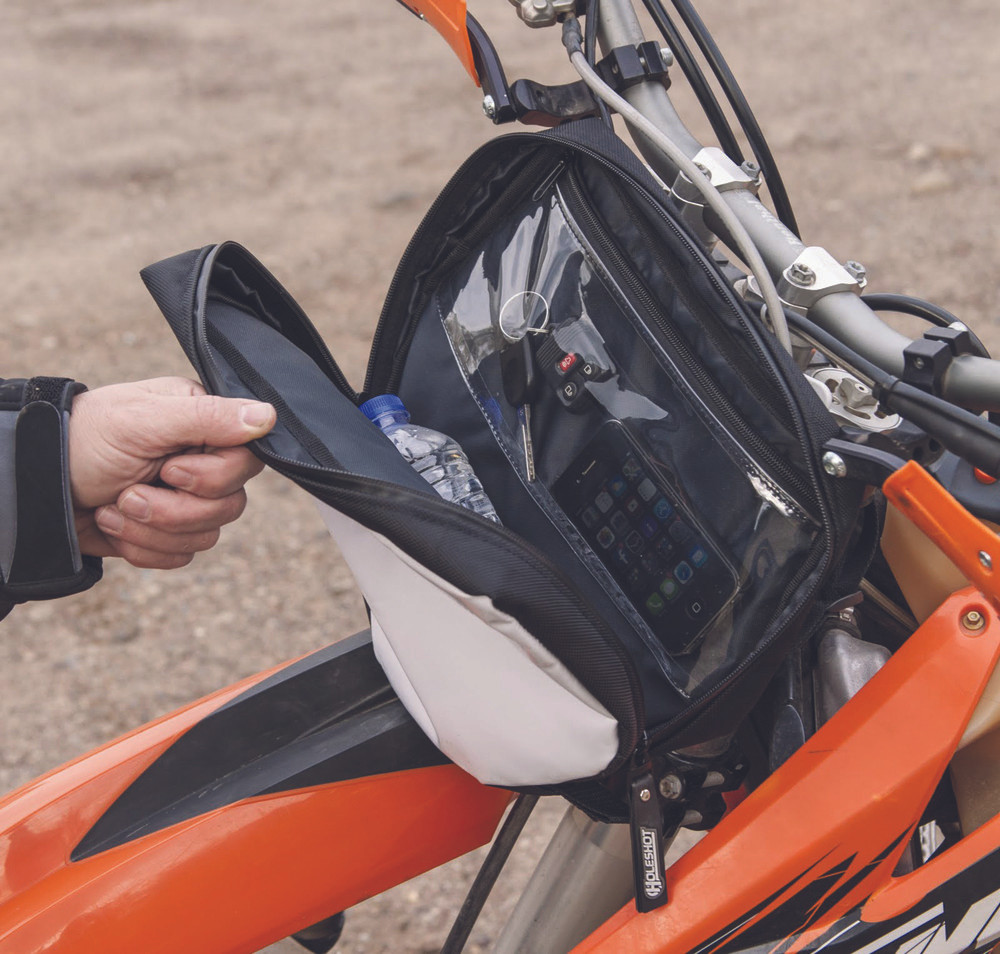 Holeshot Front Number Plate Bag (Black) 80026660 Speed Addicts