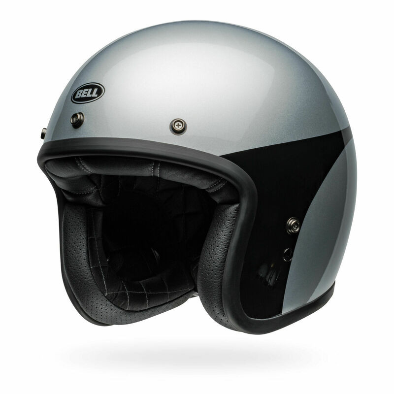 Bell Custom 500 Chassis Silver Black Helmet