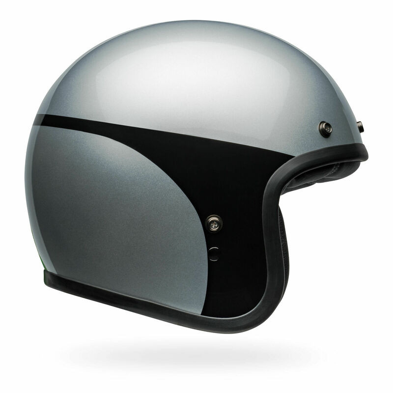 Bell Custom 500 Chassis Silver Black Helmet