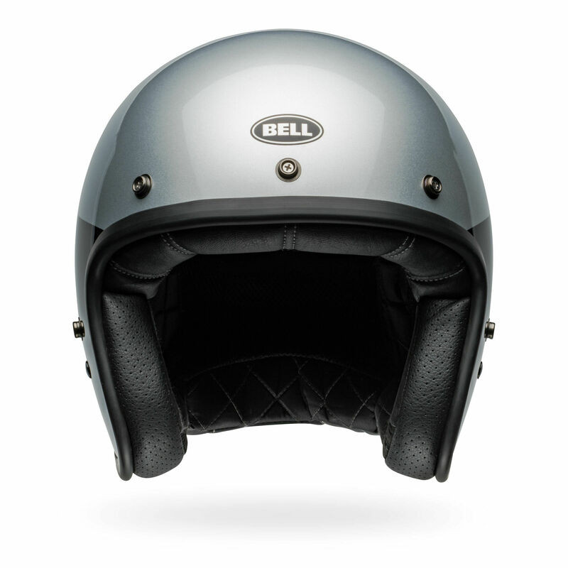 Bell Custom 500 Chassis Silver Black Helmet
