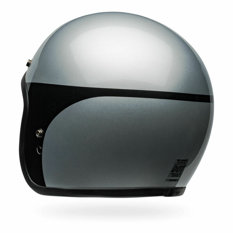 Bell Custom 500 Chassis Silver Black Helmet