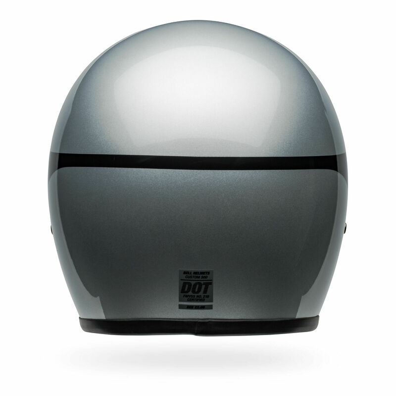 Bell Custom 500 Chassis Silver Black Helmet