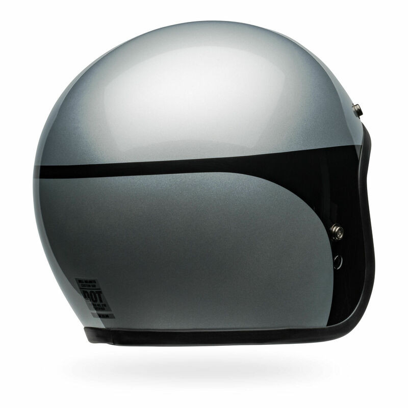 Bell Custom 500 Chassis Silver Black Helmet