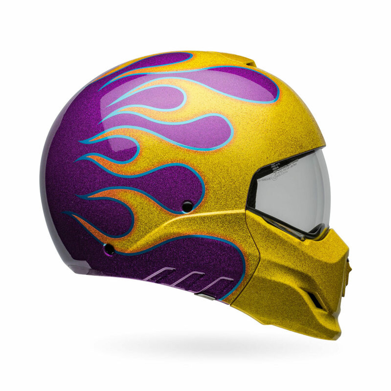 Bell Broozer Ignite Purple Yellow Helmet