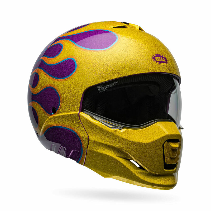Bell Broozer Ignite Purple Yellow Helmet - Speed Addicts