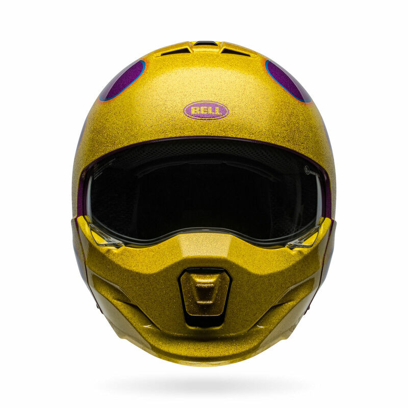 Bell Broozer Ignite Purple Yellow Helmet