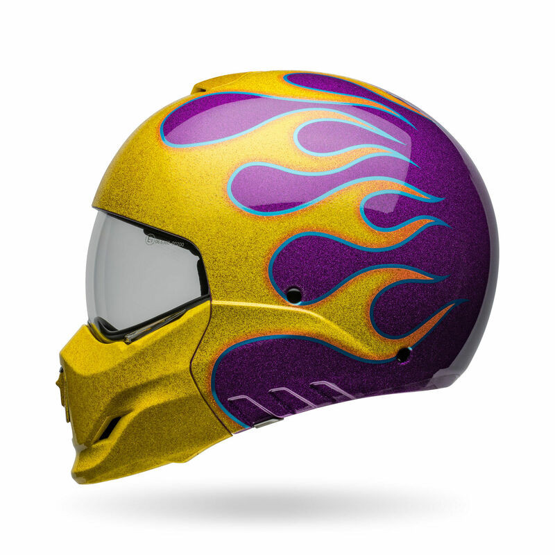 Bell Broozer Ignite Purple Yellow Helmet