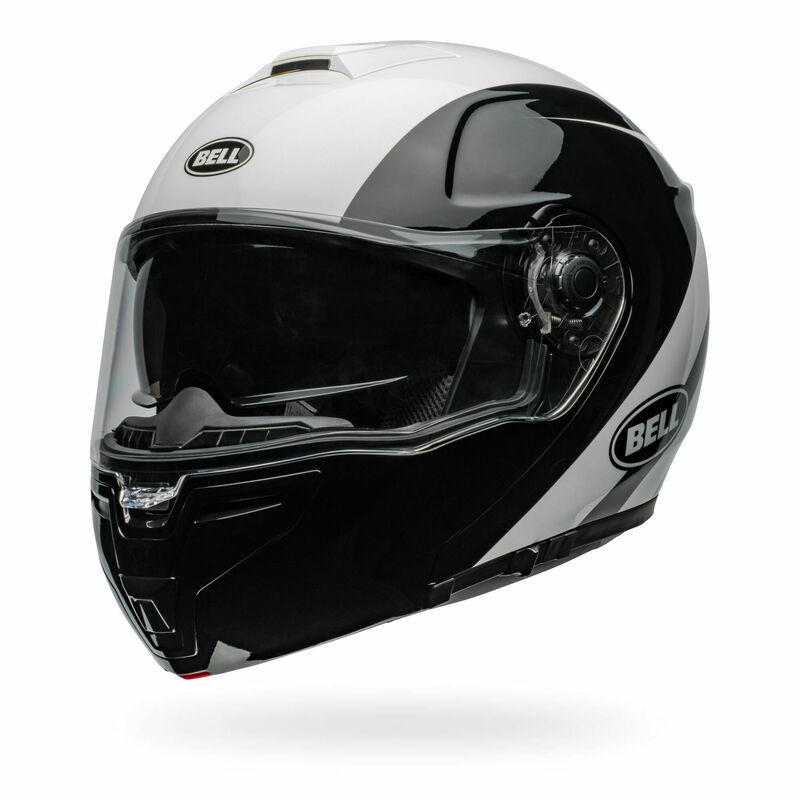 Bell SRT Modular Velo White Black Helmet - Speed Addicts