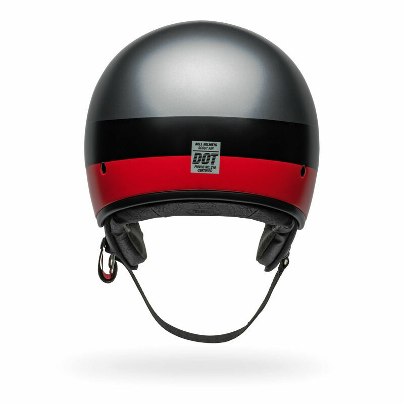 Bell Scout Air Array Satin Gray Red Helmet