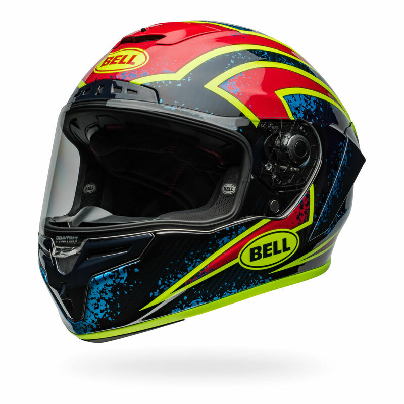 Bell Racestar DLX Flex Xenon Blue Retina Helmet