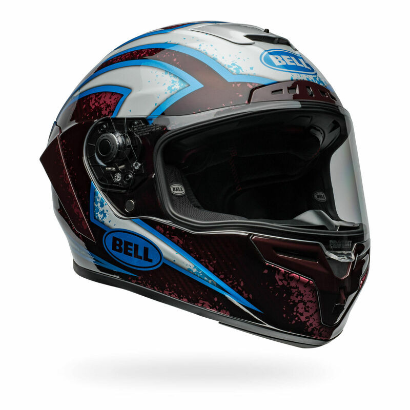 Bell Racestar DLX Flex Xenon Red Silver Helmet