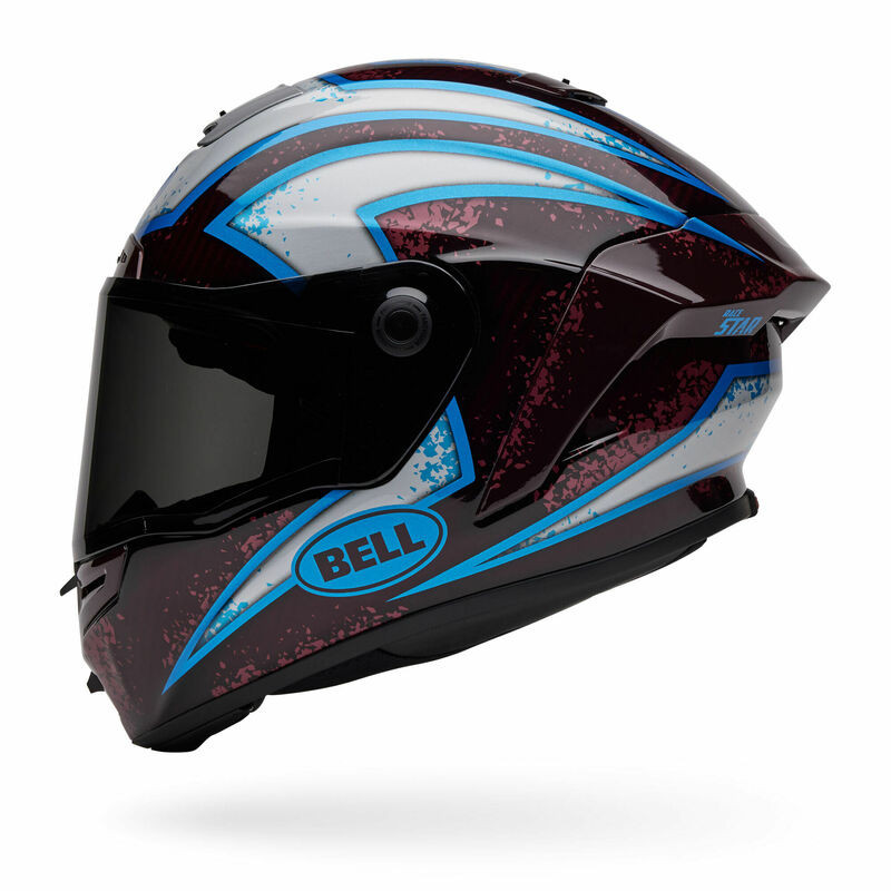 Bell Racestar DLX Flex Xenon Red Silver Helmet