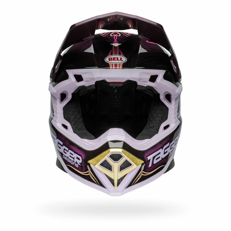 Bell Moto-10 Spherical Tagger Purple Haze Gold Helmet