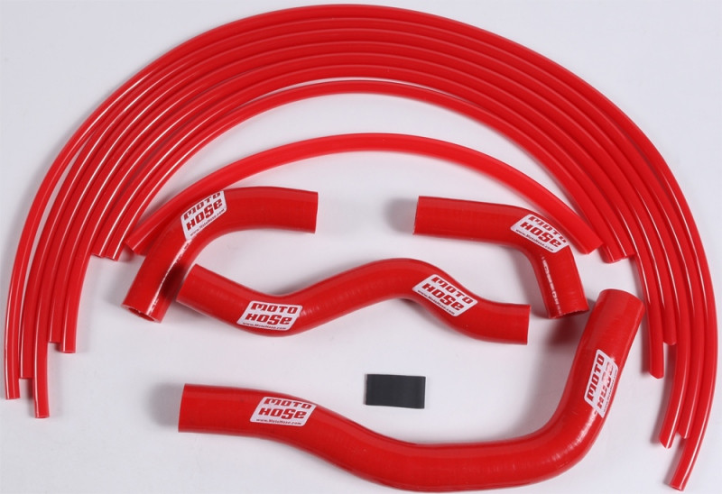 Moto Hose Silicone Hose Kit (Red) - 24-111R