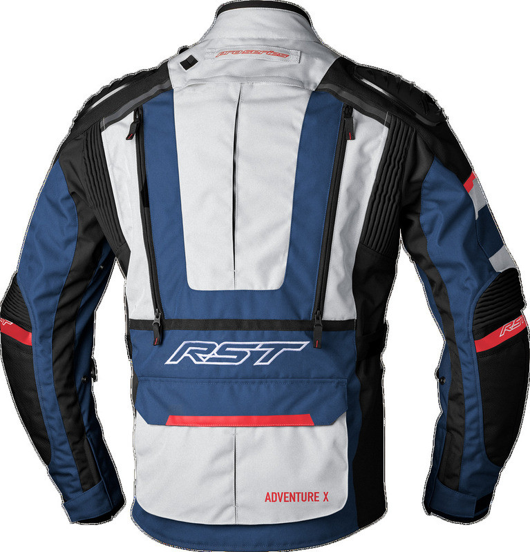 RST Pro Series Adventure-X CE Silver Blue Red Jacket