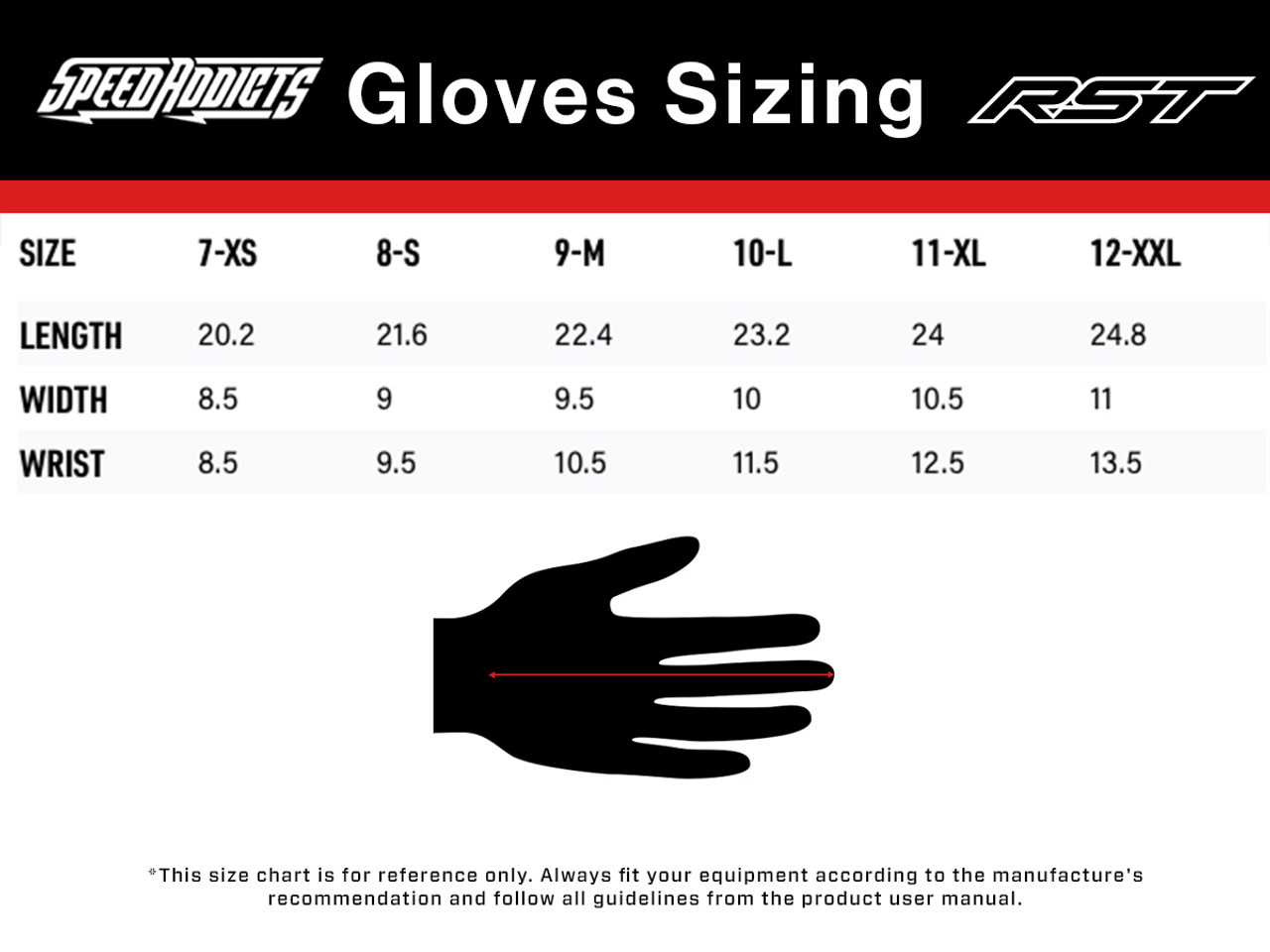 Rst Fulcrum Ce Grey Red Black Glove - Speed Addicts