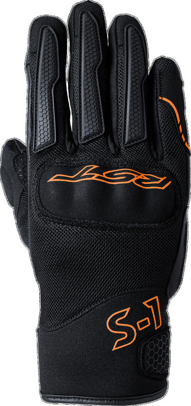 RST S1 Mesh CE Black Neon Orange Glove