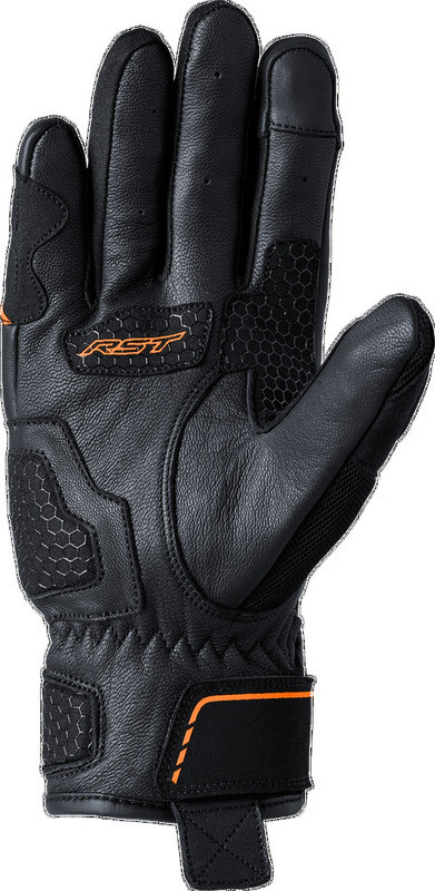 RST S1 Mesh CE Black Neon Orange Glove