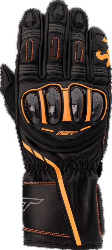 RST S1 CE Black Grey Neon Orange Glove