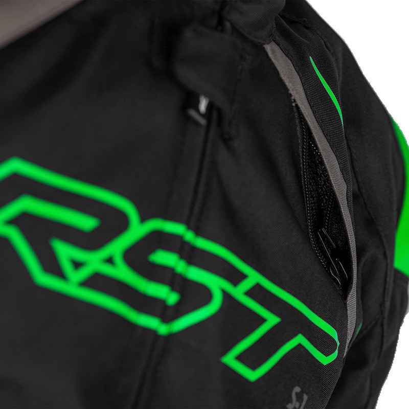 RST S1 CE Black Grey Neon Green Jacket