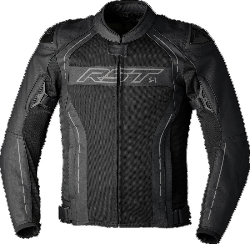 RST S1 Mesh Textiljacke Für Herren – Sommer-Motorradjacke, Schwarz/weiß, Größe 40, Wasserabweisend