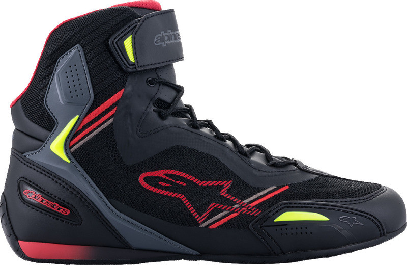 Alpinestars Faster-3 Rideknit Black Red Yellow Shoes